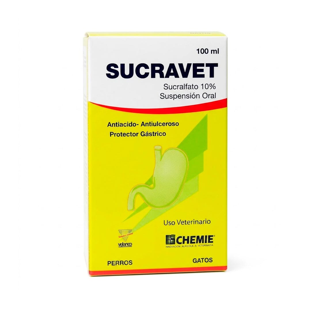 Sucravet - Sucralfato 10% Suspensión oral para perros y gatos 100ml VETANCO